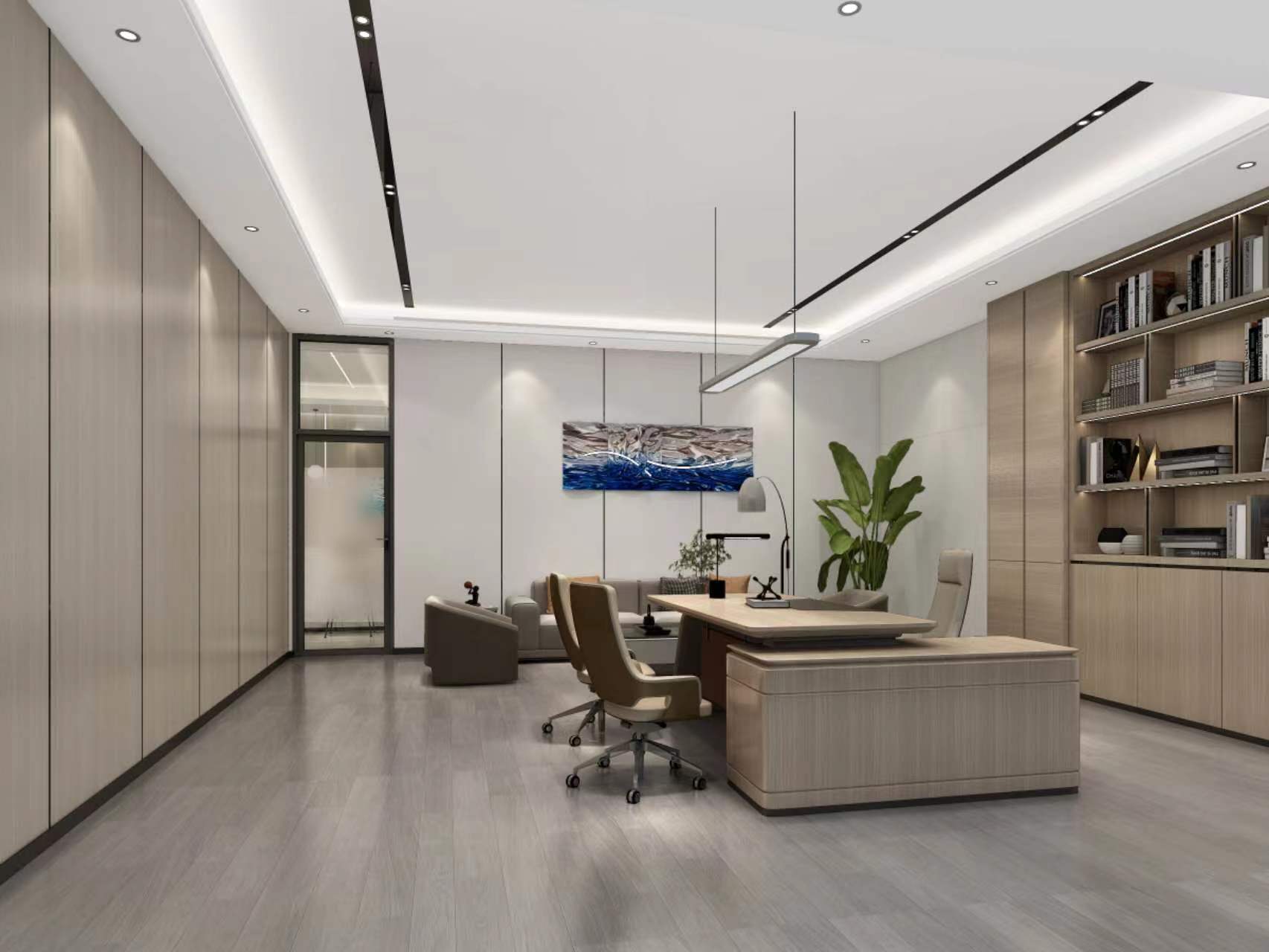 總經(jīng)理辦公室效果圖