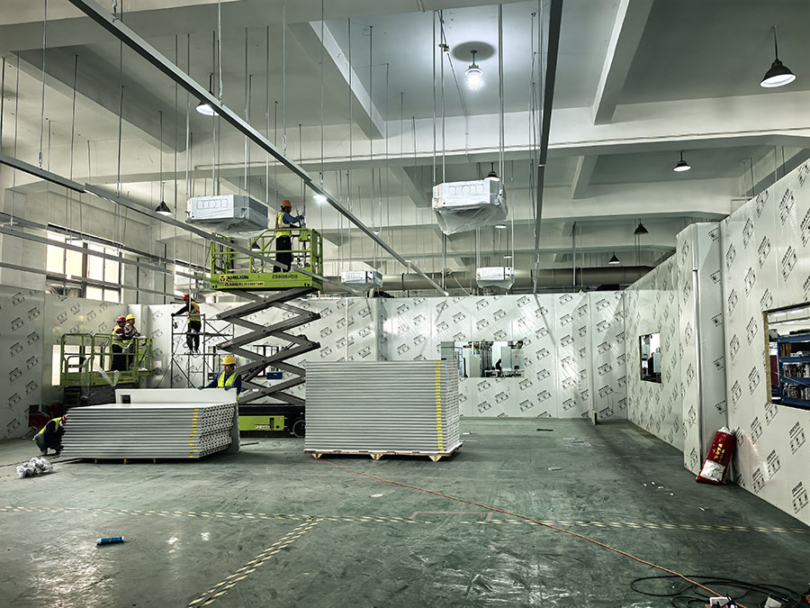 潔凈廠房裝修施工實拍圖片